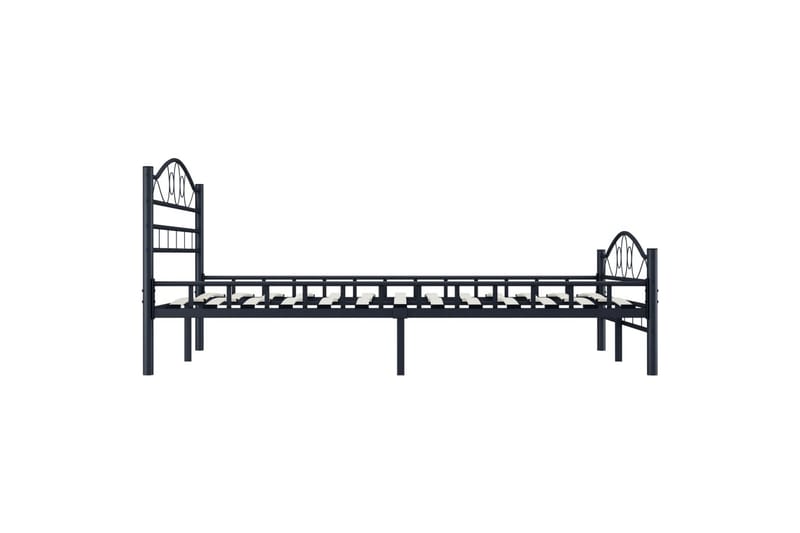 Sengestel 120 X 200 Cm Stål Sort - Sort - Møbler - Senge - Sengeramme & sengestel