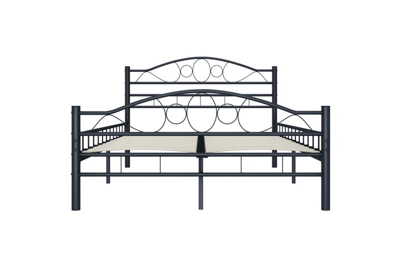 Sengestel 120 X 200 Cm Stål Sort - Sort - Møbler - Senge - Sengeramme & sengestel
