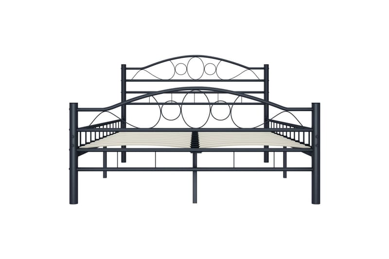 Sengestel 120 X 200 Cm Stål Sort - Sort - Sengeramme & sengestel