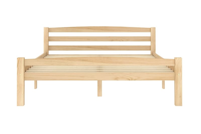 sengestel 120x200 cm massivt fyrretræ - Brun - Møbler - Senge - Sengeramme & sengestel