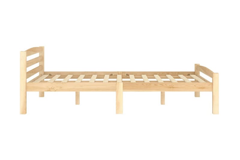 sengestel 120x200 cm massivt fyrretræ - Brun - Sengeramme & sengestel