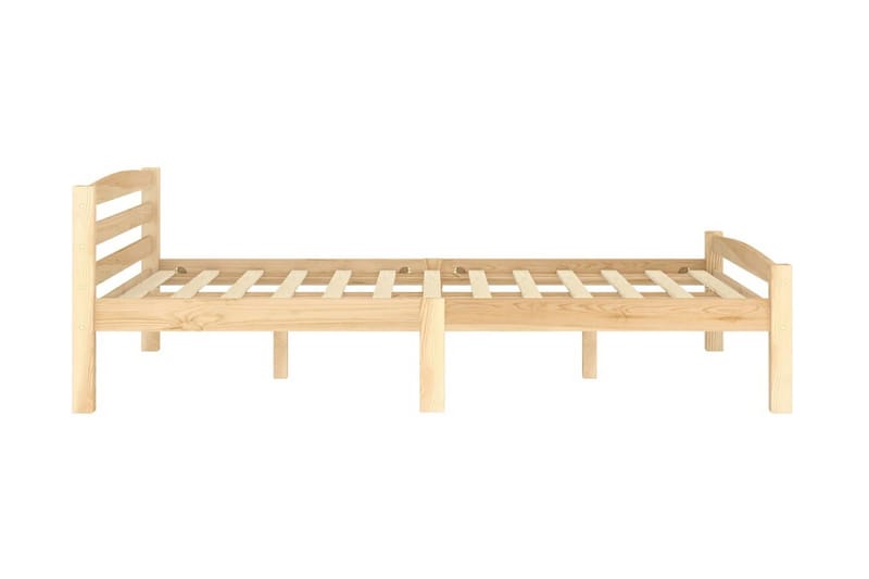 sengestel 120x200 cm massivt fyrretræ - Brun - Møbler - Senge - Sengeramme & sengestel