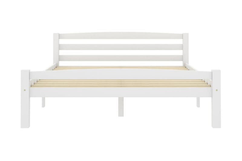 sengestel 120x200 cm massivt fyrretræ hvid - Hvid - Møbler - Senge - Sengeramme & sengestel