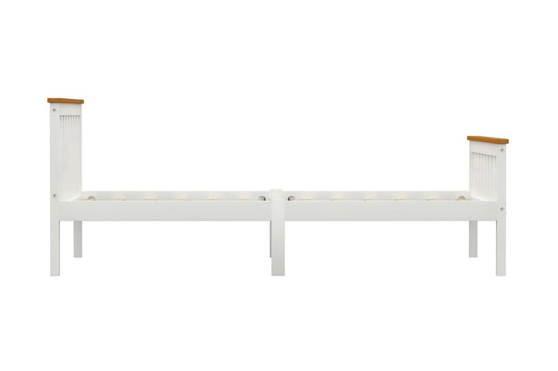 Sengestel 120x200 cm Massivt Fyrretræ Hvid - Sengeramme & sengestel