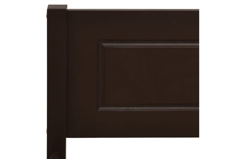 sengestel 120x200 cm massivt fyrretræ mørkebrun - Sengeramme & sengestel