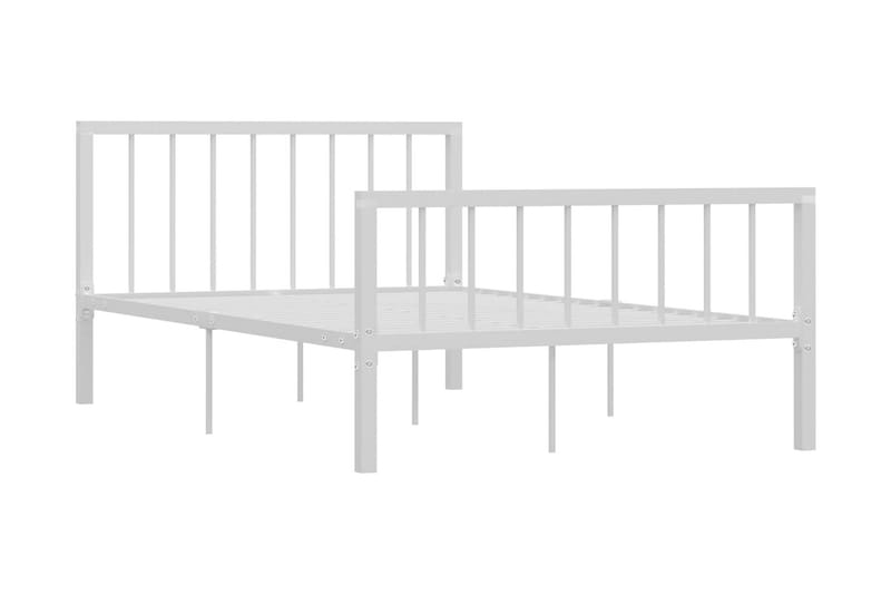 Sengestel 120x200 cm Metal Hvid - Hvid - Møbler - Senge - Sengeramme & sengestel