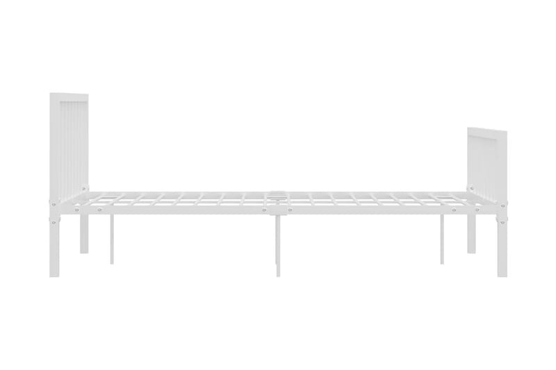Sengestel 120x200 cm Metal Hvid - Hvid - Møbler - Senge - Sengeramme & sengestel