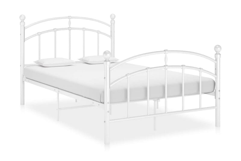 sengestel 120x200 cm metal hvid - Hvid - Møbler - Senge - Sengeramme & sengestel