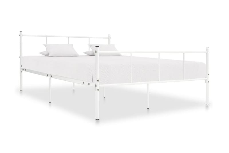 Sengestel 120X200 cm Metal Hvid - Møbler - Senge - Sengeramme & sengestel