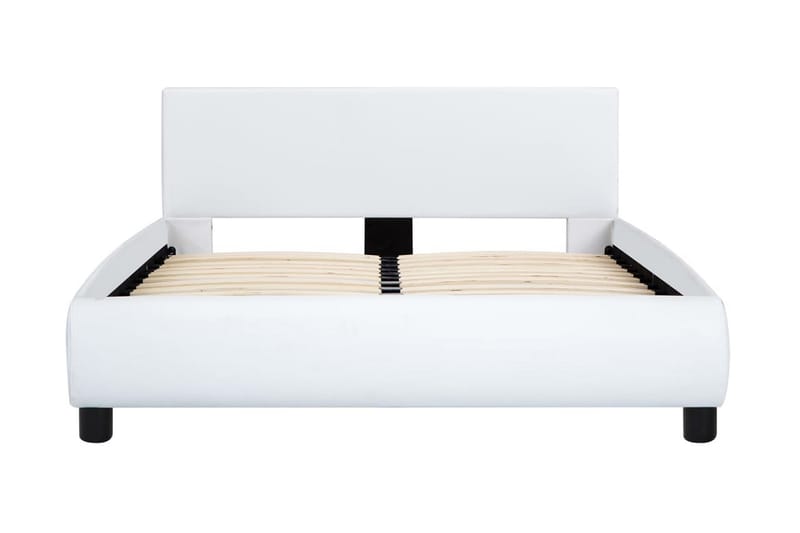 Sengestel 140 x 200 cm kunstlæder hvid - Hvid - Møbler - Senge - Sengeramme & sengestel