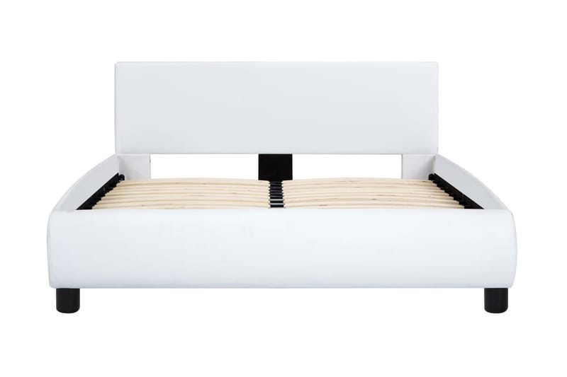 Sengestel 140 x 200 cm kunstlæder hvid - Hvid - Sengeramme & sengestel