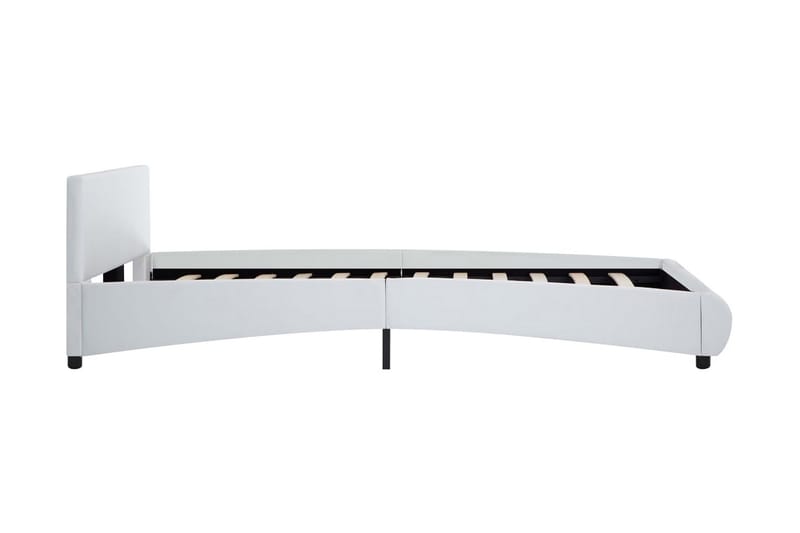 Sengestel 140 x 200 cm kunstlæder hvid - Hvid - Møbler - Senge - Sengeramme & sengestel