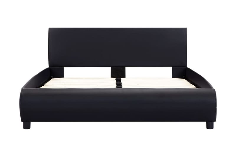 Sengestel 140 x 200 cm kunstlæder sort - Sort - Møbler - Senge - Sengeramme & sengestel