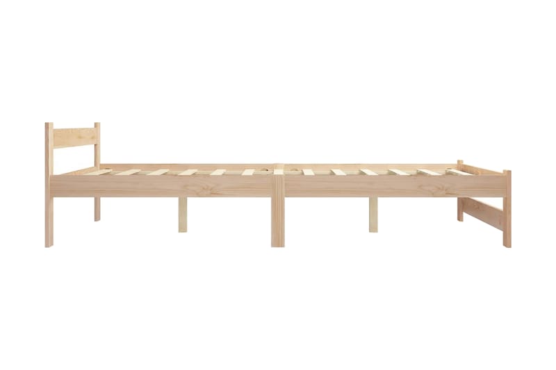 sengestel 140x200 cm massivt fyrretræ - Brun - Møbler - Senge - Sengeramme & sengestel