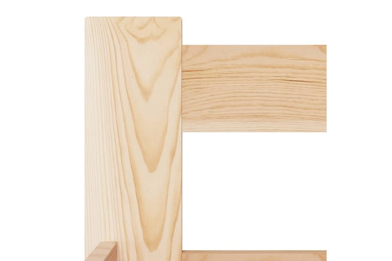 sengestel 140x200 cm massivt fyrretræ - Brun - Sengeramme & sengestel