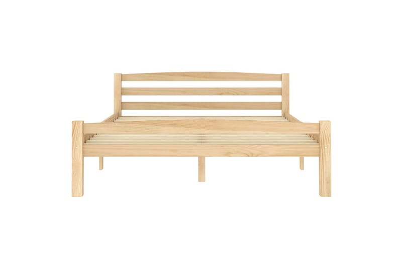 sengestel 140x200 cm massivt fyrretræ - Brun - Møbler - Senge - Sengeramme & sengestel