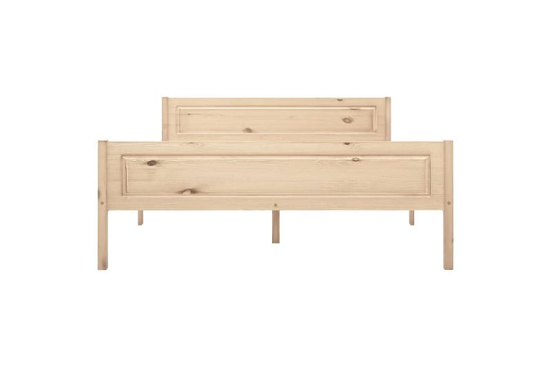 sengestel 140x200 cm massivt fyrretræ - Brun - Møbler - Senge - Sengeramme & sengestel