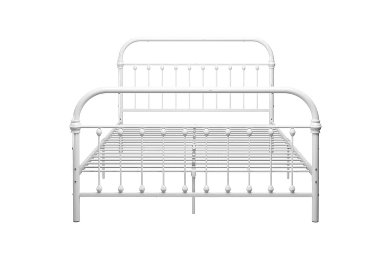 Sengestel 140x200 cm Metal Hvid - Hvid - Møbler - Senge - Sengeramme & sengestel