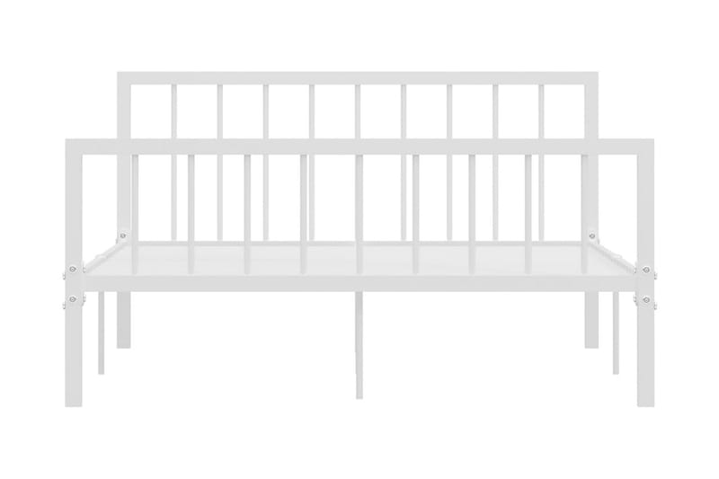 Sengestel 140x200 cm Metal Hvid - Hvid - Møbler - Senge - Sengeramme & sengestel