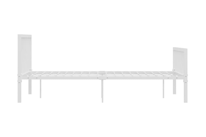 Sengestel 140x200 cm Metal Hvid - Hvid - Møbler - Senge - Sengeramme & sengestel