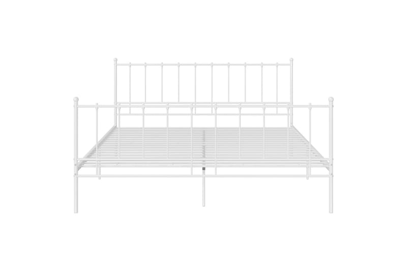 sengestel 140x200 cm metal hvid - Hvid - Møbler - Senge - Sengeramme & sengestel