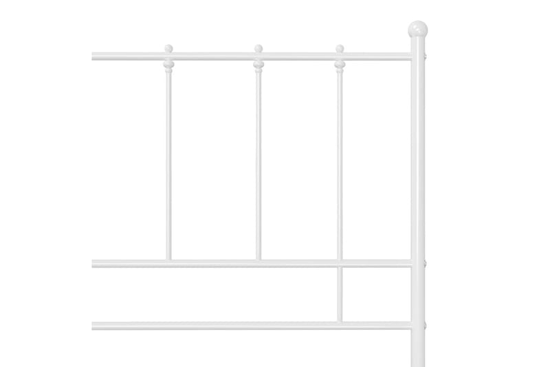 sengestel 140x200 cm metal hvid - Hvid - Møbler - Senge - Sengeramme & sengestel