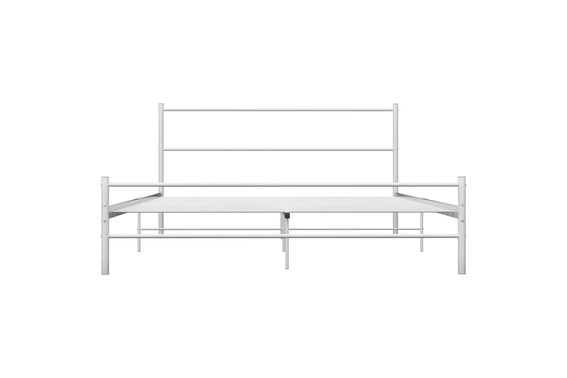 Sengestel 140x200 cm Metal Hvid - Møbler - Senge - Sengeramme & sengestel