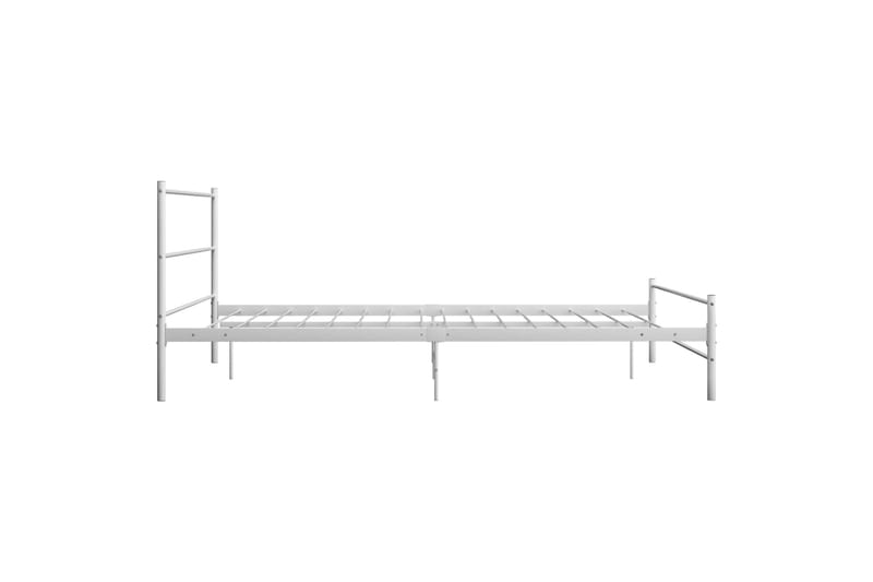 Sengestel 140x200 cm Metal Hvid - Møbler - Senge - Sengeramme & sengestel