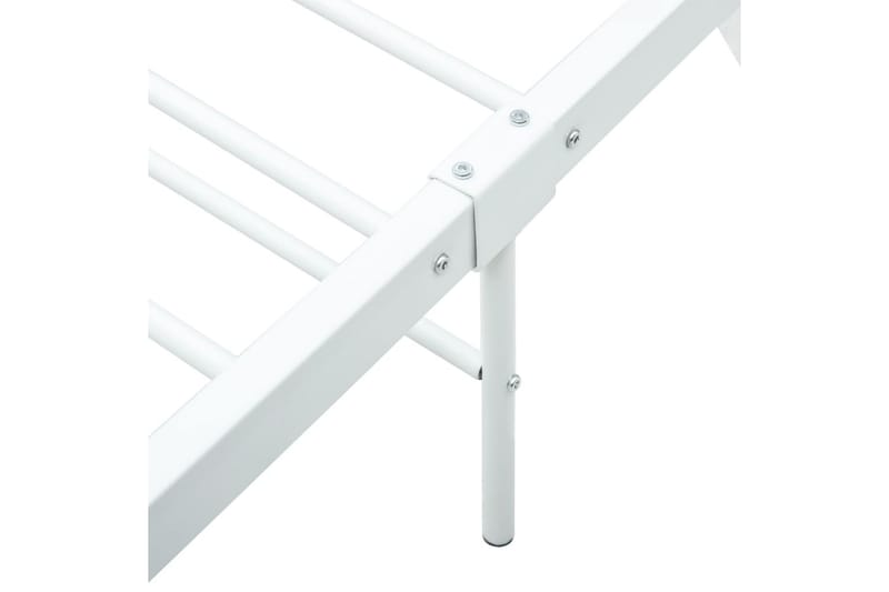 Sengestel 140x200 cm Metal Hvid - Møbler - Senge - Sengeramme & sengestel