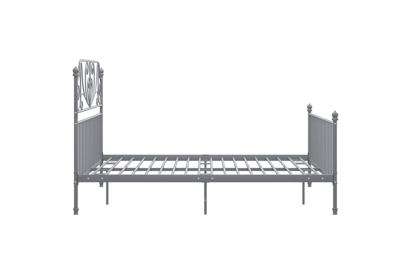 sengestel 140x200 cm metal og krydsfinér grå - Grå - Møbler - Senge - Sengeramme & sengestel