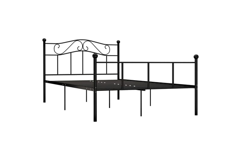 Sengestel 140x200 cm Metal Sort - Sort - Møbler - Senge - Sengeramme & sengestel