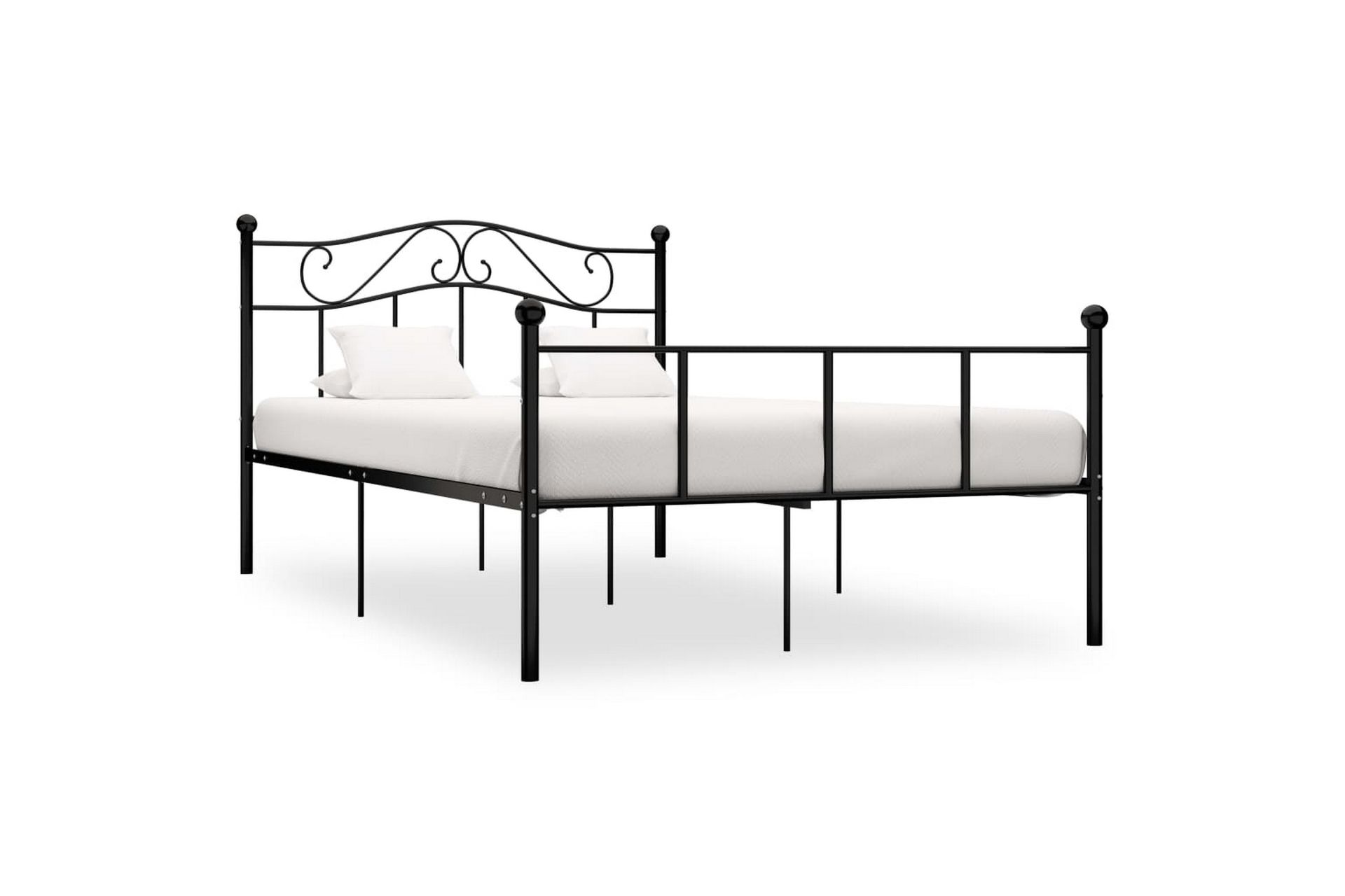 Sengestel 140x200 cm Metal Sort - Sort - Møbler - Senge - Sengeramme & sengestel