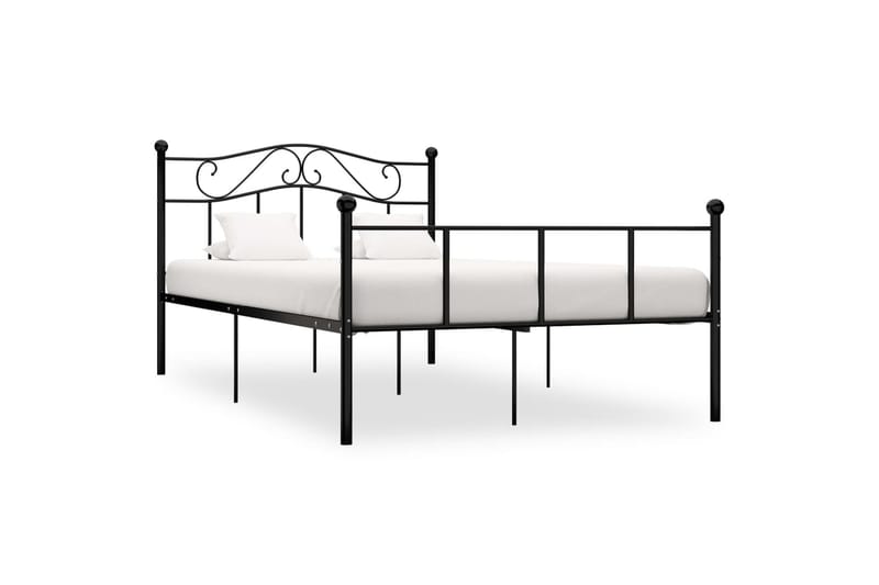 Sengestel 140x200 cm Metal Sort - Sort - Møbler - Senge - Sengeramme & sengestel