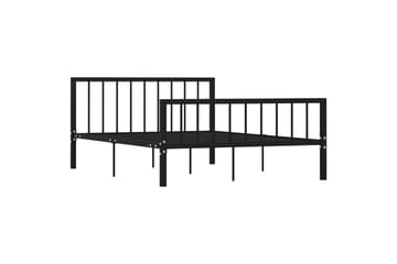 Sengestel 140x200 cm Metal Sort - Sort - Møbler - Senge - Sengeramme & sengestel