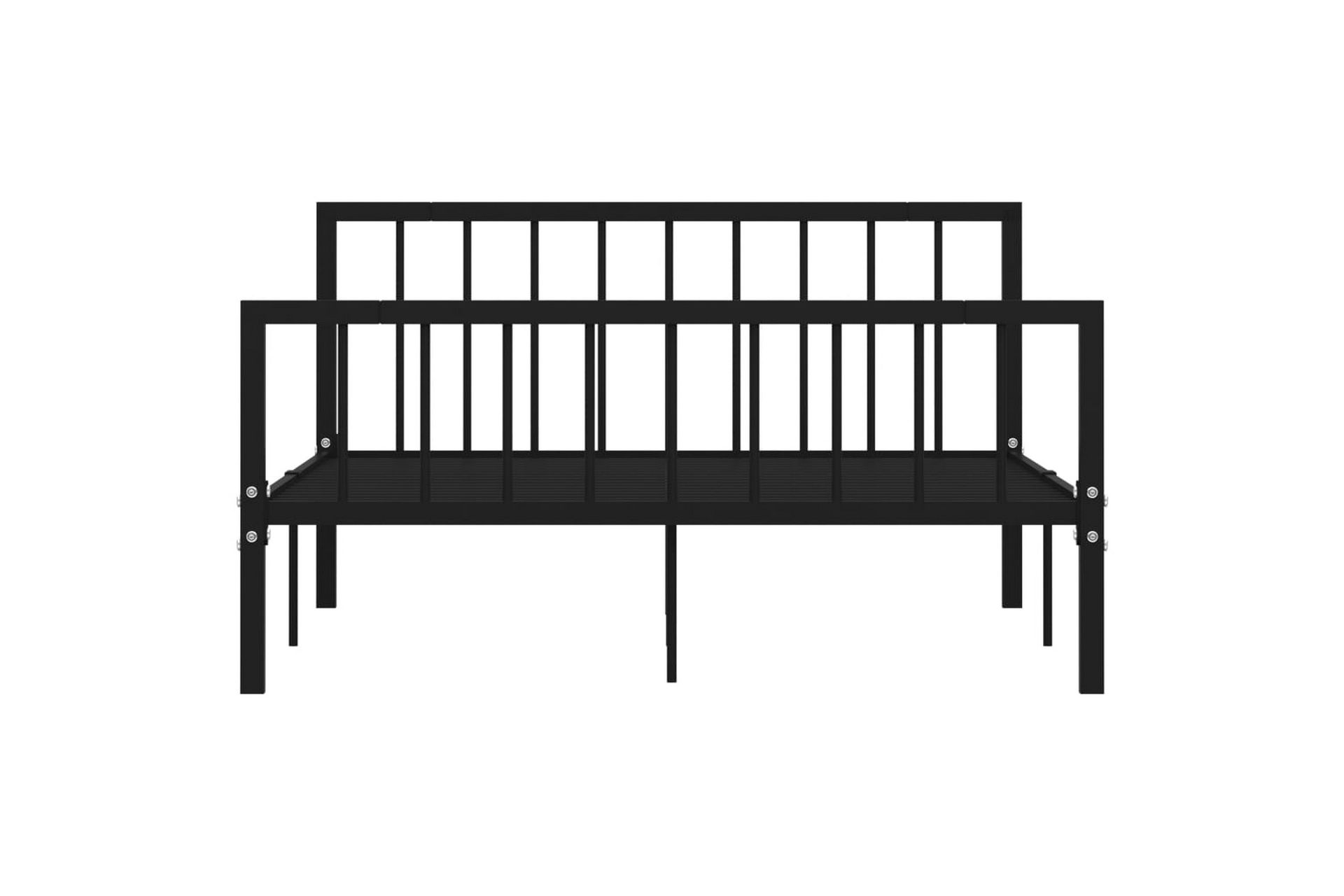 Sengestel 140x200 cm Metal Sort - Sort - Møbler - Senge - Sengeramme & sengestel