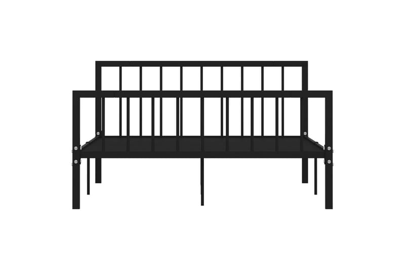 Sengestel 140x200 cm Metal Sort - Sort - Møbler - Senge - Sengeramme & sengestel