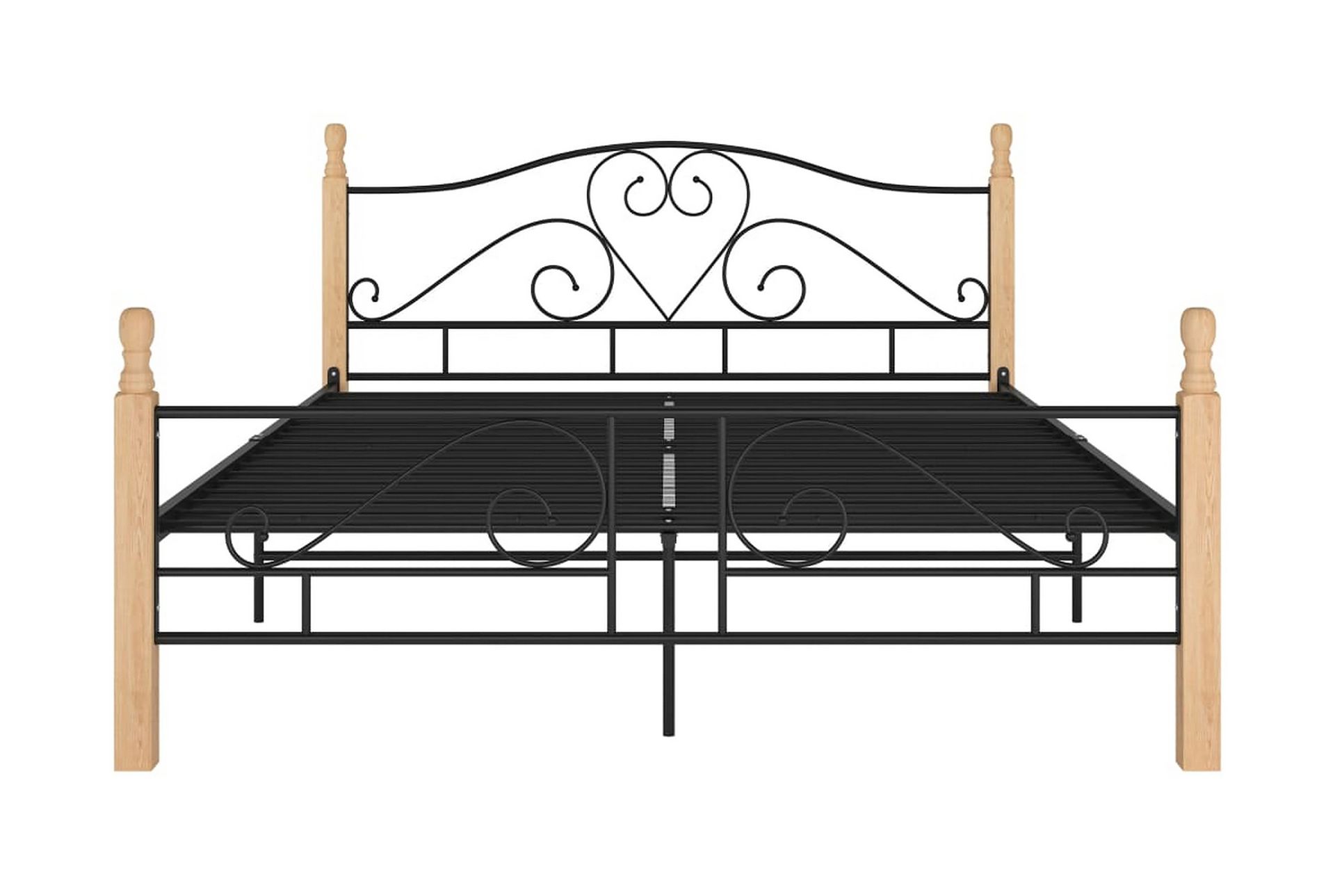 Sengestel 140x200 cm metal sort - Sort - Møbler - Senge - Sengeramme & sengestel