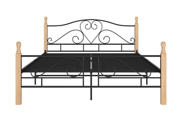 Sengestel 140x200 cm metal sort - Sort - Møbler - Senge - Sengeramme & sengestel