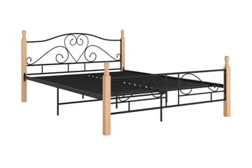Sengestel 140x200 cm metal sort - Sort - Møbler - Senge - Sengeramme & sengestel