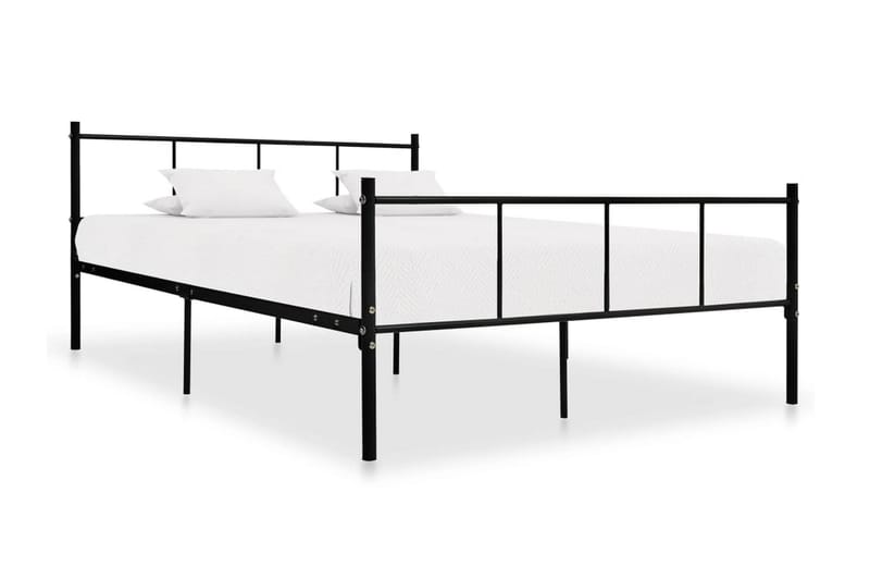 Sengestel 140X200 cm Metal Sort - Møbler - Senge - Sengeramme & sengestel