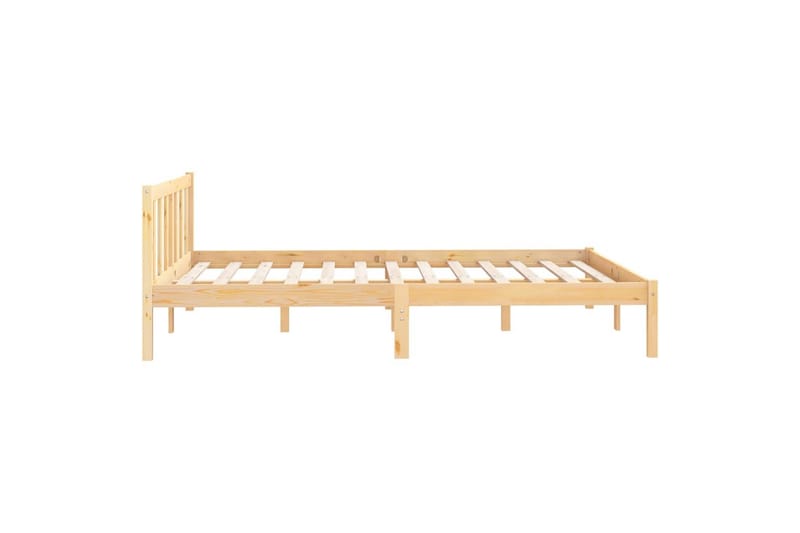 sengestel 150x200 cm UK King massivt fyrretræ - Brun - Sengeramme & sengestel