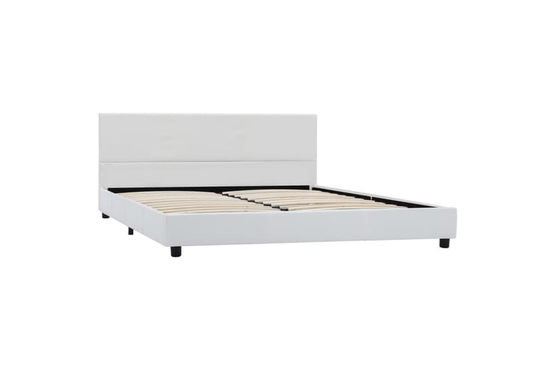 sengestel 160 x 200 cm kunstlæder hvid - Møbler - Senge - Sengeramme & sengestel