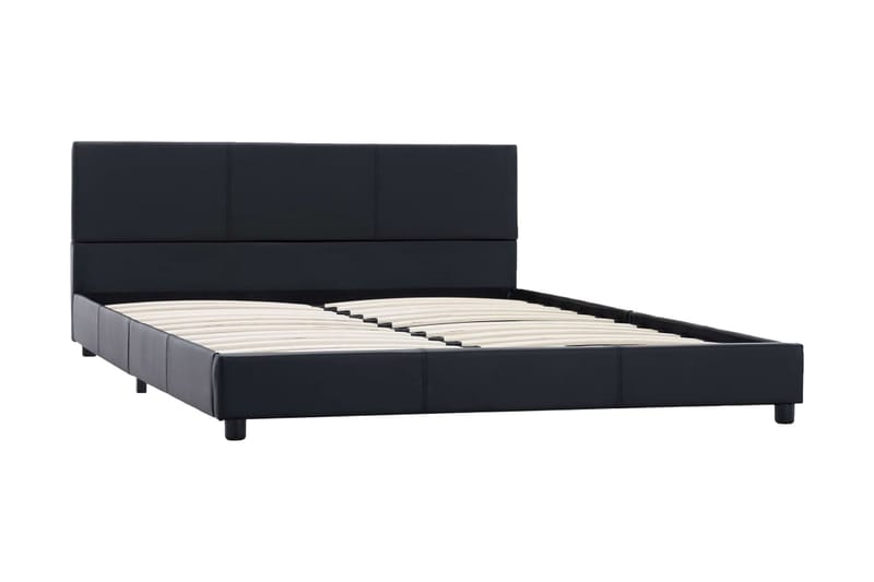 sengestel 160 x 200 cm kunstlæder sort - Møbler - Senge - Sengeramme & sengestel