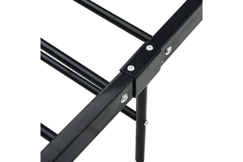 Sengestel 160 X 200 Cm Metal Sort - Sort - Møbler - Senge - Sengeramme & sengestel
