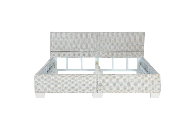 sengestel 160 x 200 cm naturlig rattan grå - Møbler - Senge - Sengeramme & sengestel