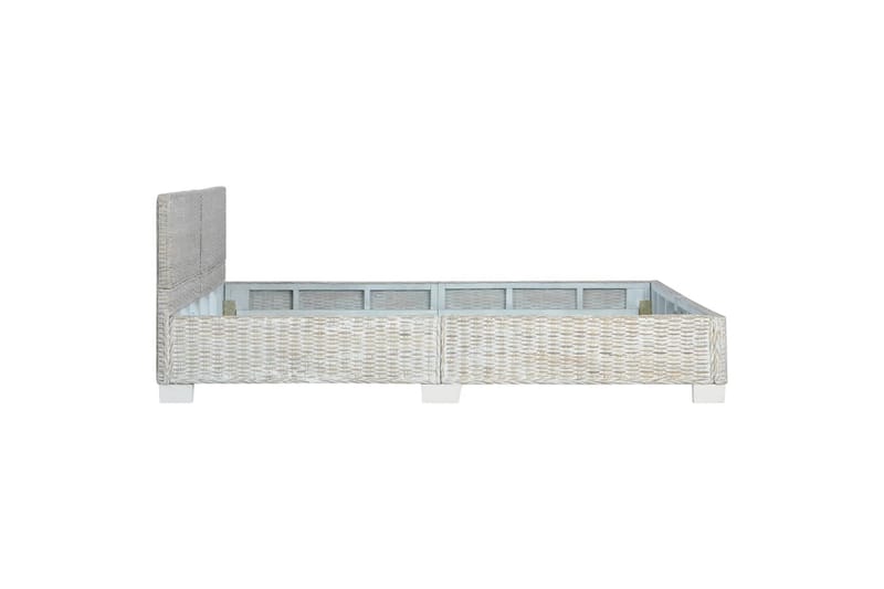 sengestel 160 x 200 cm naturlig rattan grå - Møbler - Senge - Sengeramme & sengestel