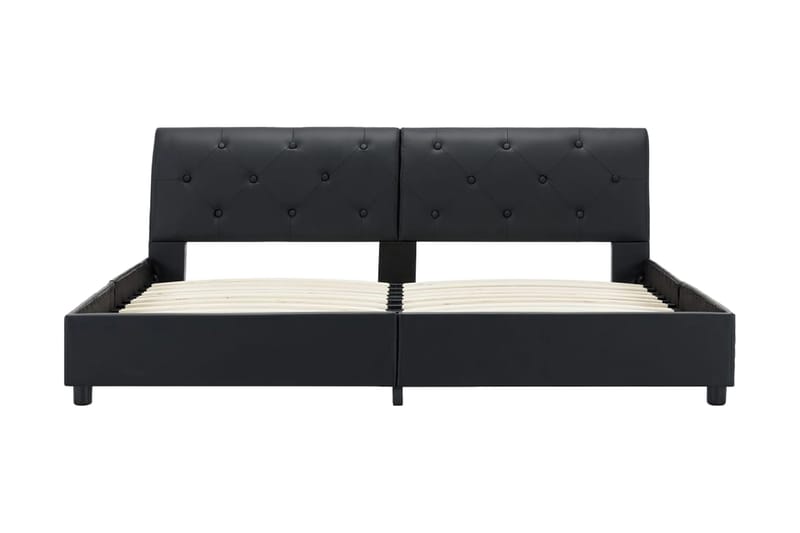 sengestel 160 x 200 cm sort kunstlæder - Møbler - Senge - Sengeramme & sengestel