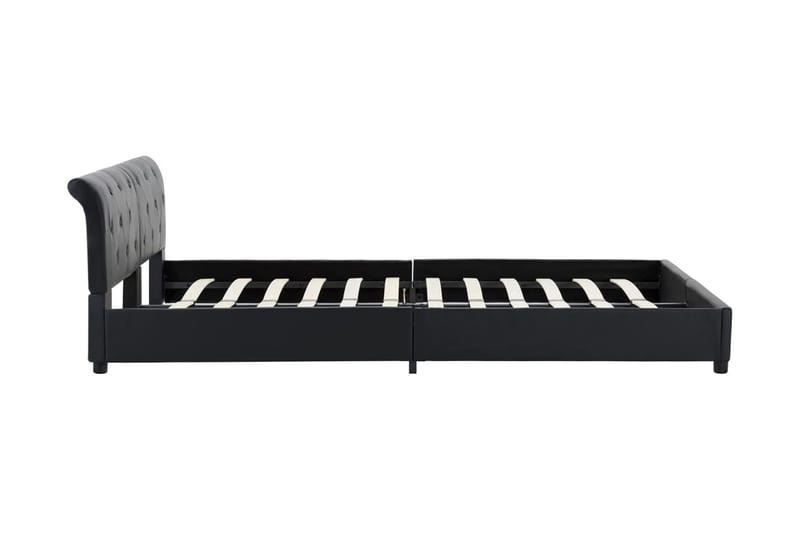 sengestel 160 x 200 cm sort kunstlæder - Sengeramme & sengestel