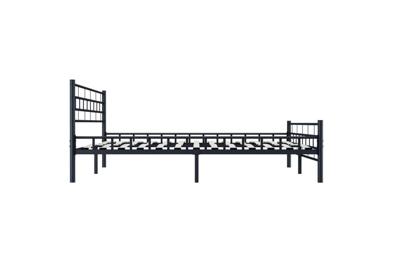 Sengestel 160 X 200 Cm Stål Sort - Sort - Møbler - Senge - Sengeramme & sengestel