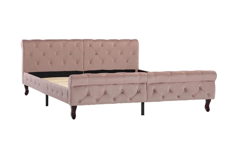 Sengestel 160X200 cm Flöjl Pink - Møbler - Senge - Sengeramme & sengestel